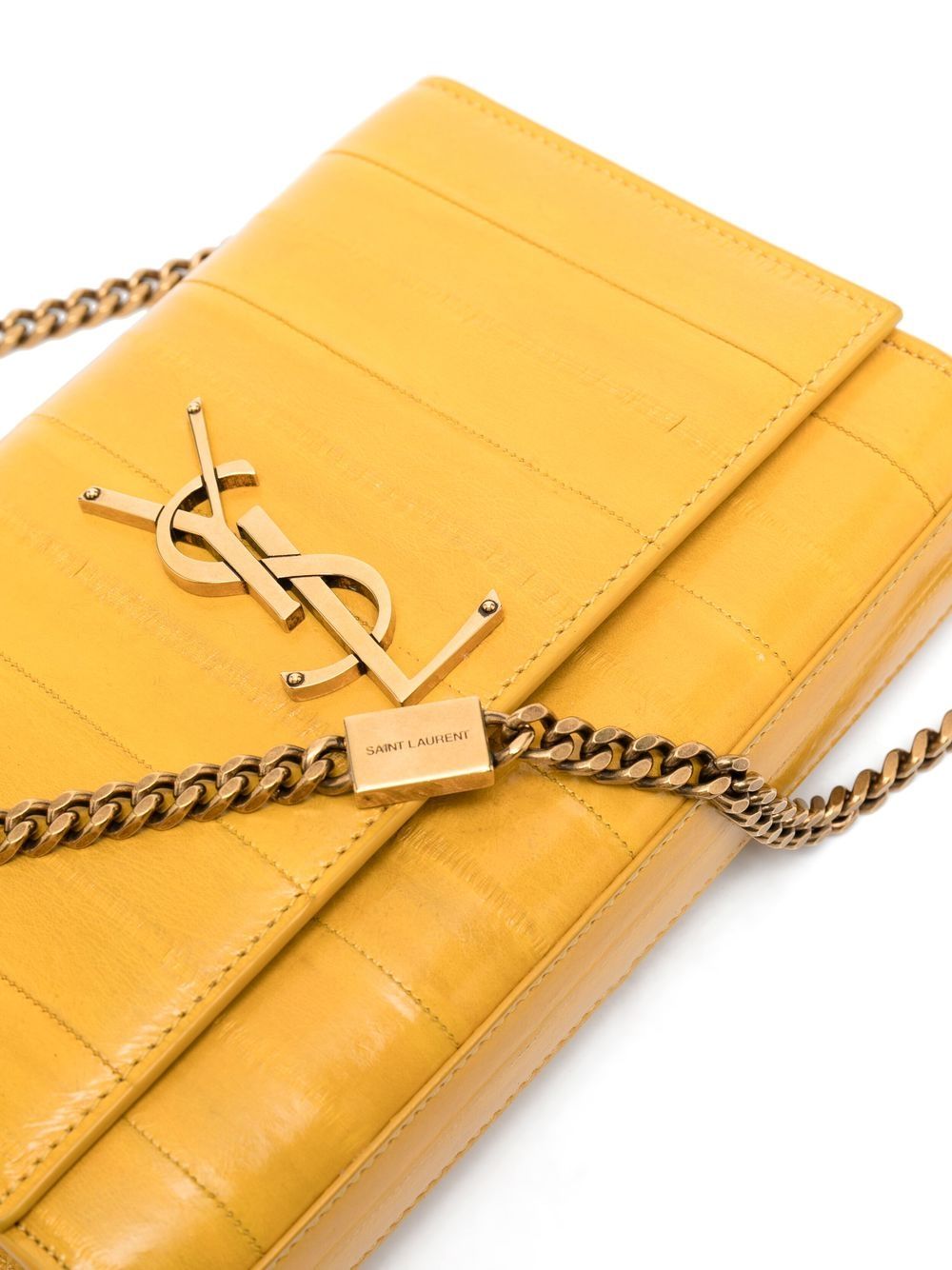 Saint Laurent Kate Leather Shoulder Bag In Yellow | ModeSens