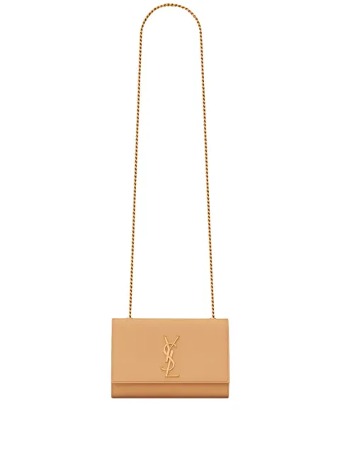 Saint Laurent bolsa crossbody con placa del logo