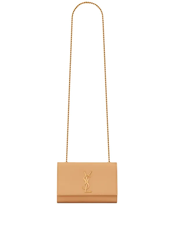 【SAINT LAURENT】LOGO CROSSBODY BAG Saint Laurent logo-plaque Crossbody Bag | Brown | FARFETCH