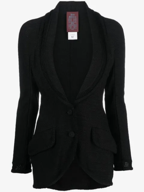 John Galliano Pre-Owned 1990s crochet knit blazer