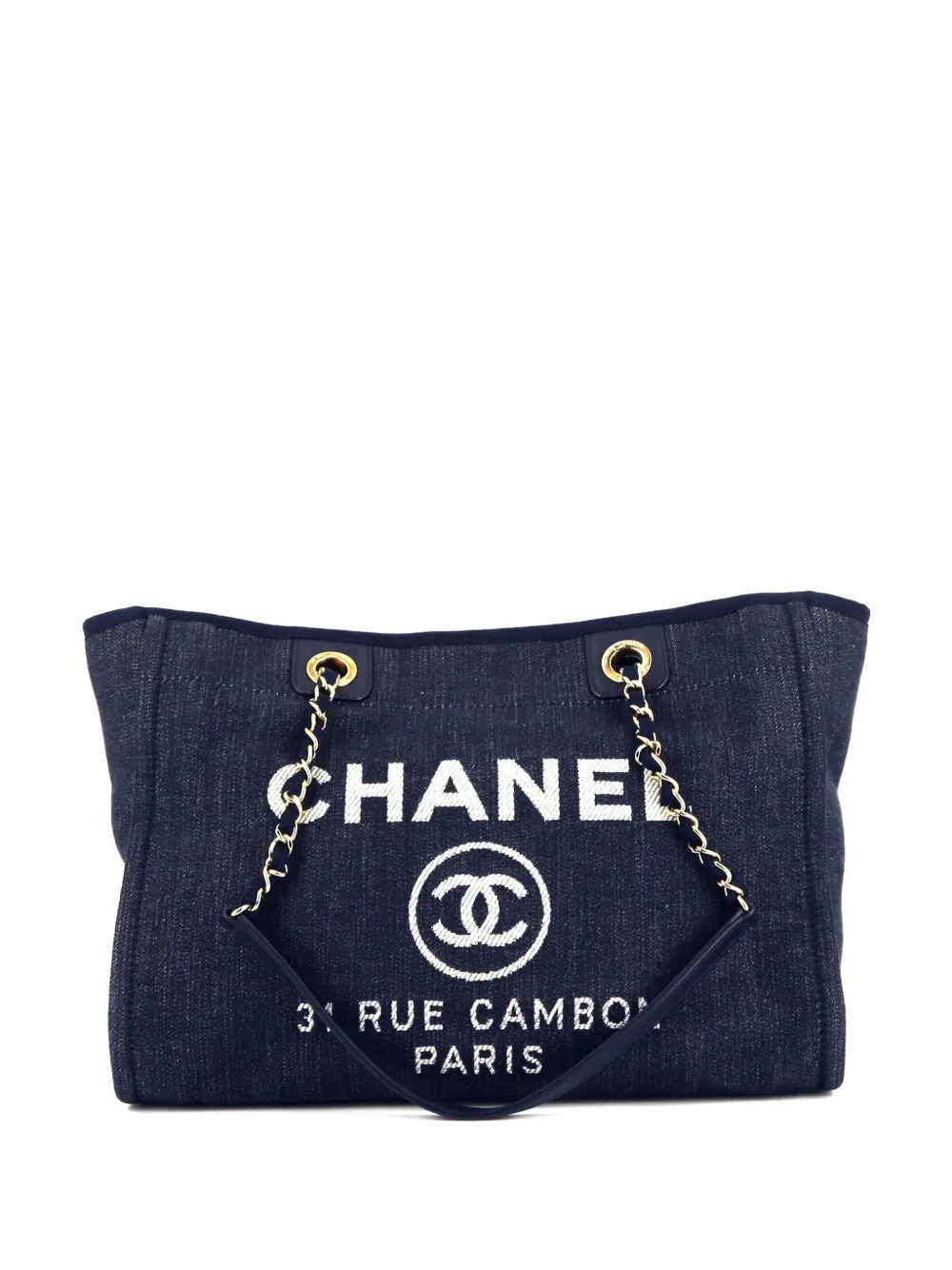 CHANEL Pre-Owned 2012 Deauville tote bag - Blu