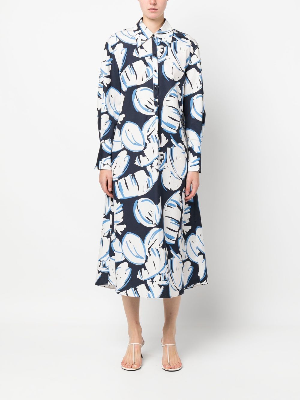 Luisa Cerano Tied Waist button-up Mid Dress - Farfetch