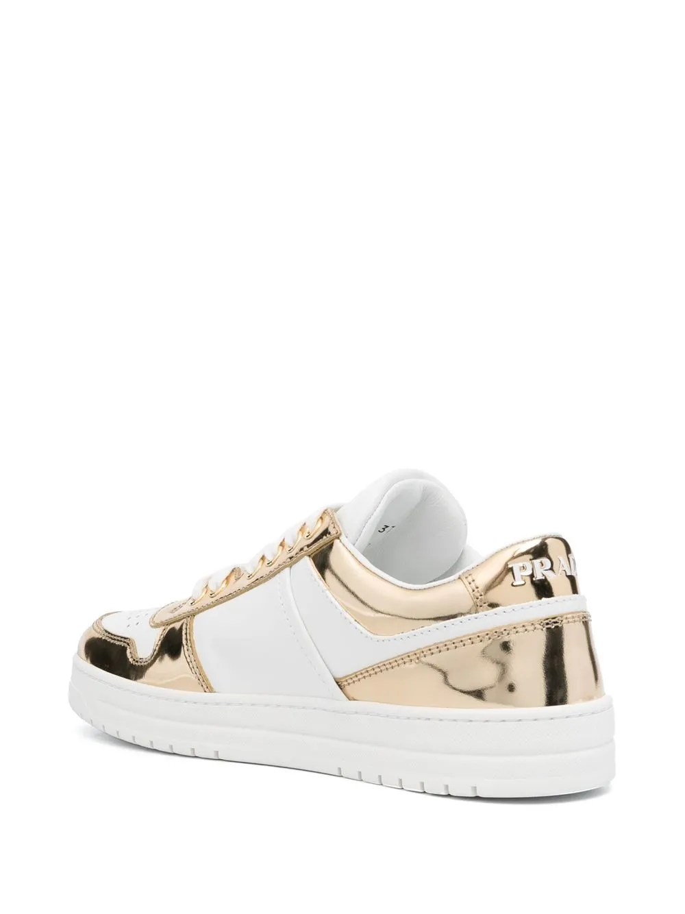 Prada Downtown leather low-top sneakers White