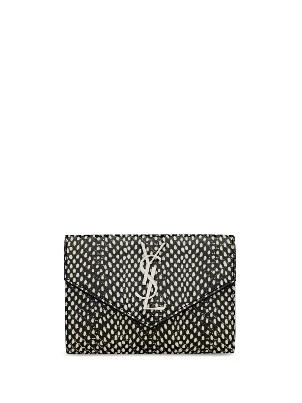 Saint Laurent Monogram-logo Envelope Cardholder In Black