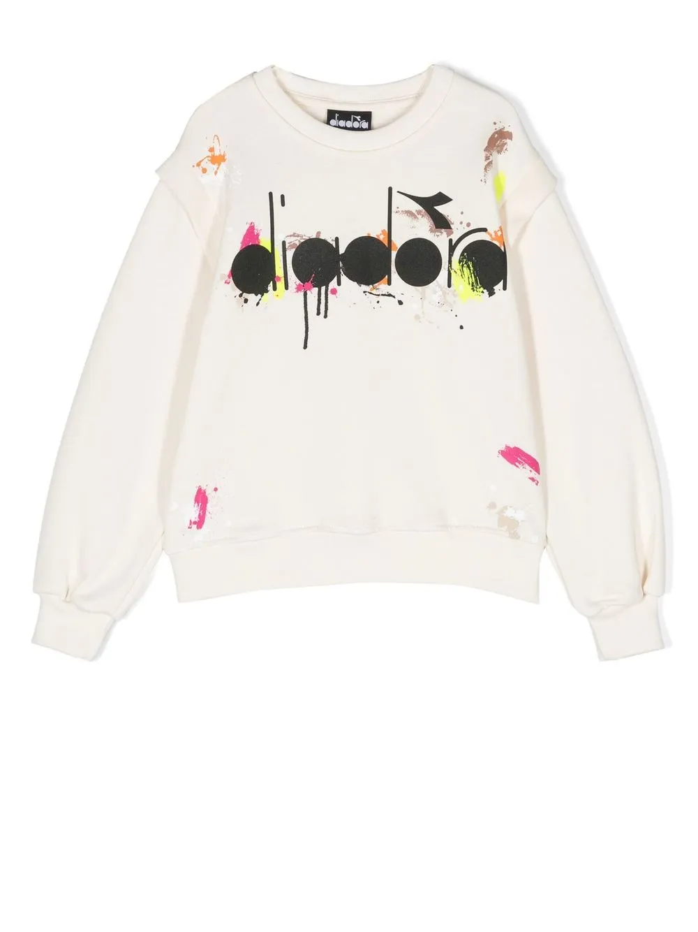 

Diadora Junior logo-print cotton sweatshirt - Neutrals