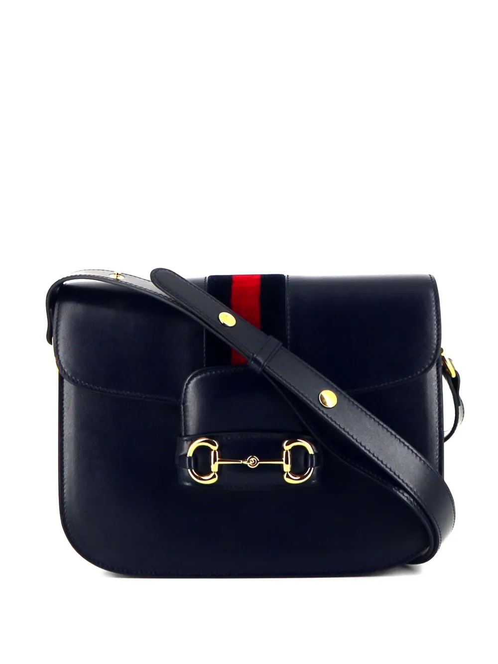 Gucci Pre-Owned 2021 1955 Horsebit cross body bag - Blu