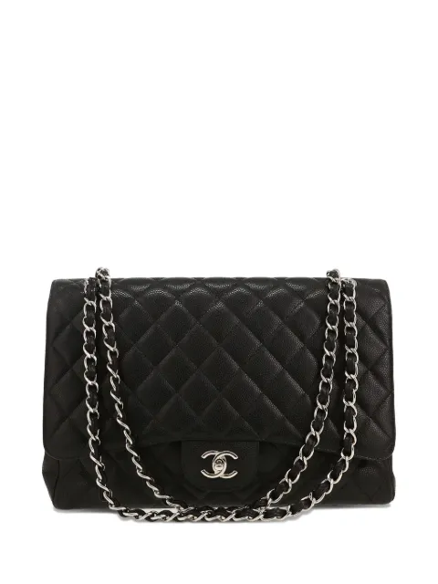 CHANEL Pre-Owned 2010 Maxi Jumbo Double Flap shoulder bag