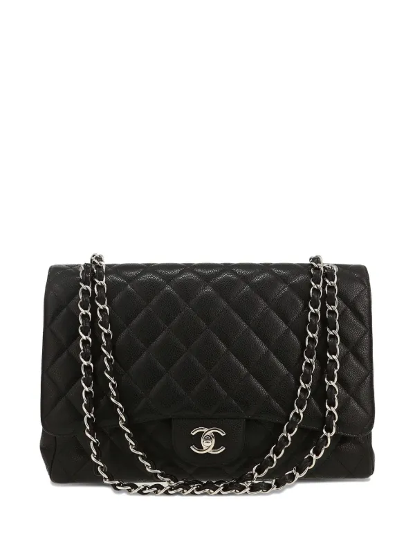CHANEL Pre-Owned 2010 ジャンボ ダブルフラップ ショルダーバッグ 