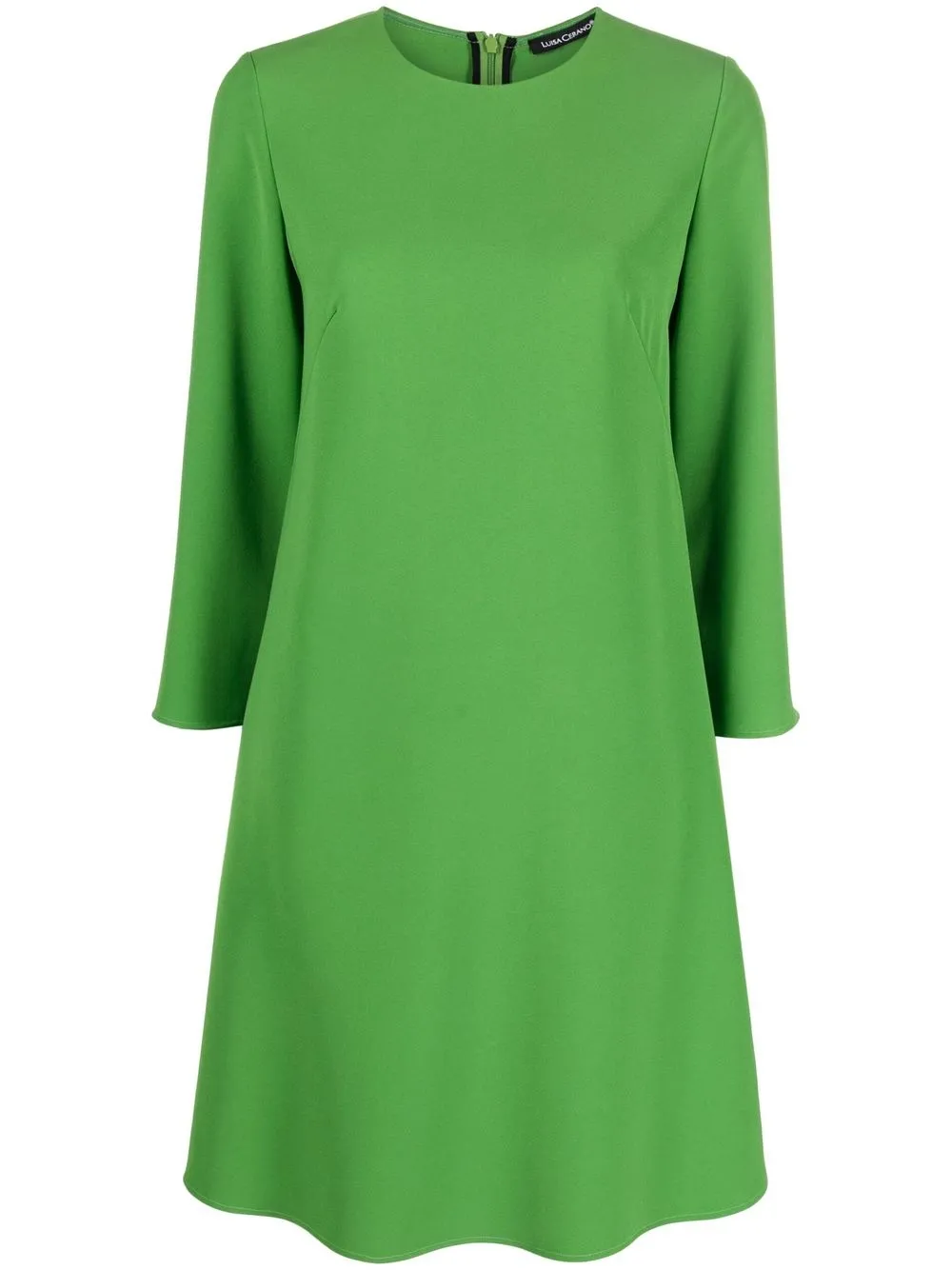 

Luisa Cerano crew neck flared dress - Green