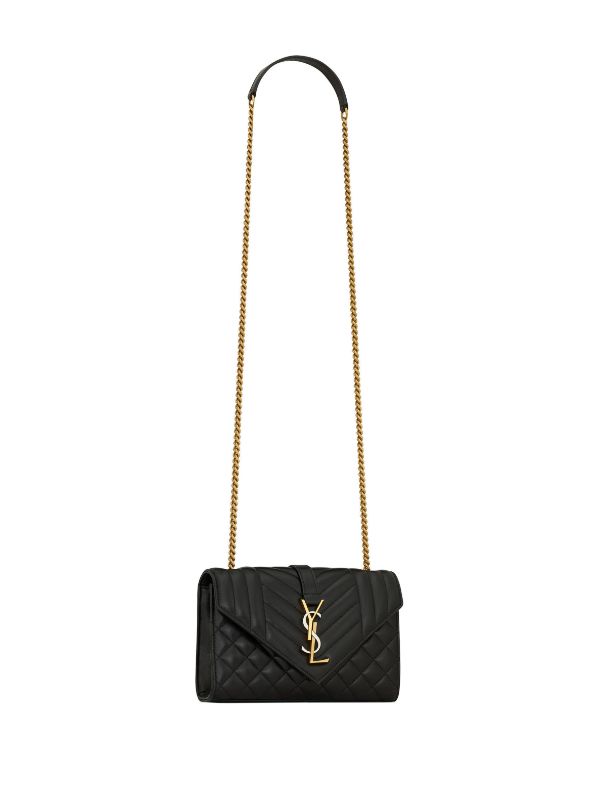 Small ysl monogram leather best sale satchel bag