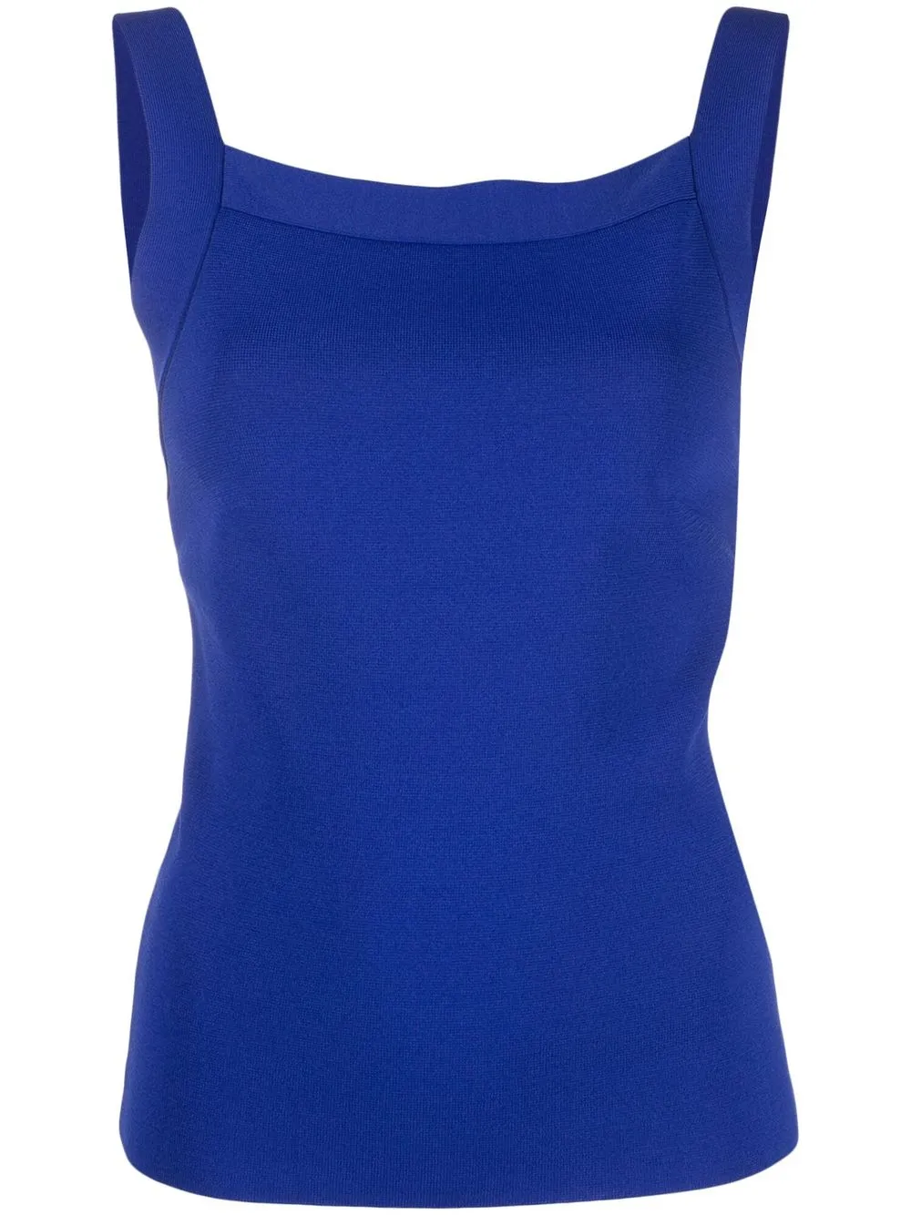 

P.A.R.O.S.H. Roma square-neck knitted top - Blue