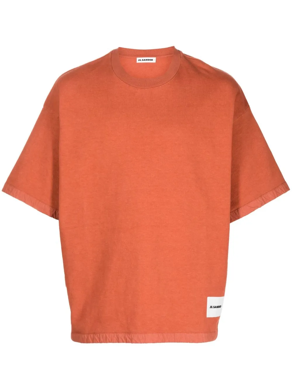 

Jil Sander logo-patch oversize T-shirt - Brown