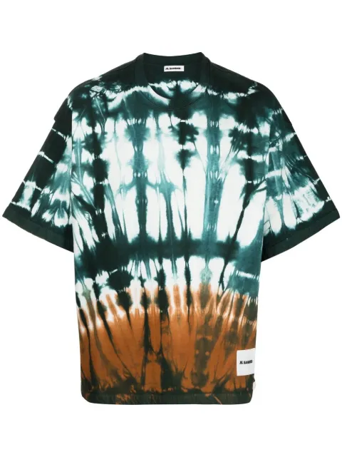 Jil Sander playera con estampado tie-dye