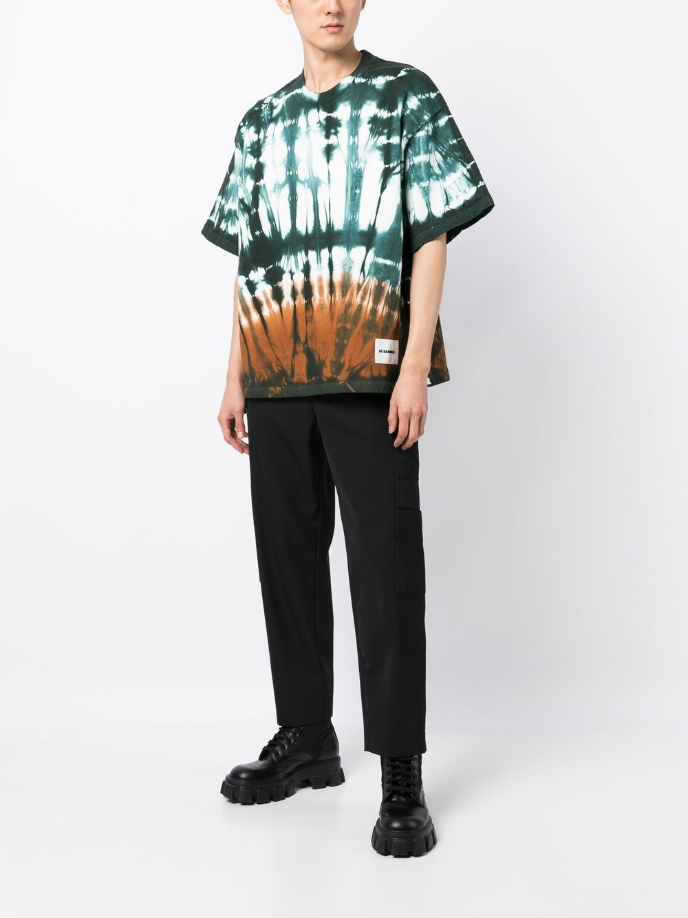 Image 2 of Jil Sander tie-dye cotton T-Shirt