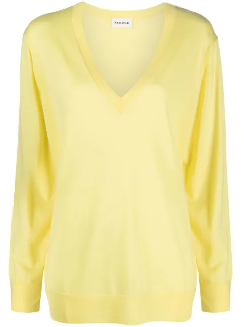 P.A.R.O.S.H. pull en maille fine à col v