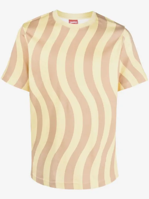 Camper wave-print short-sleeve T-shirt