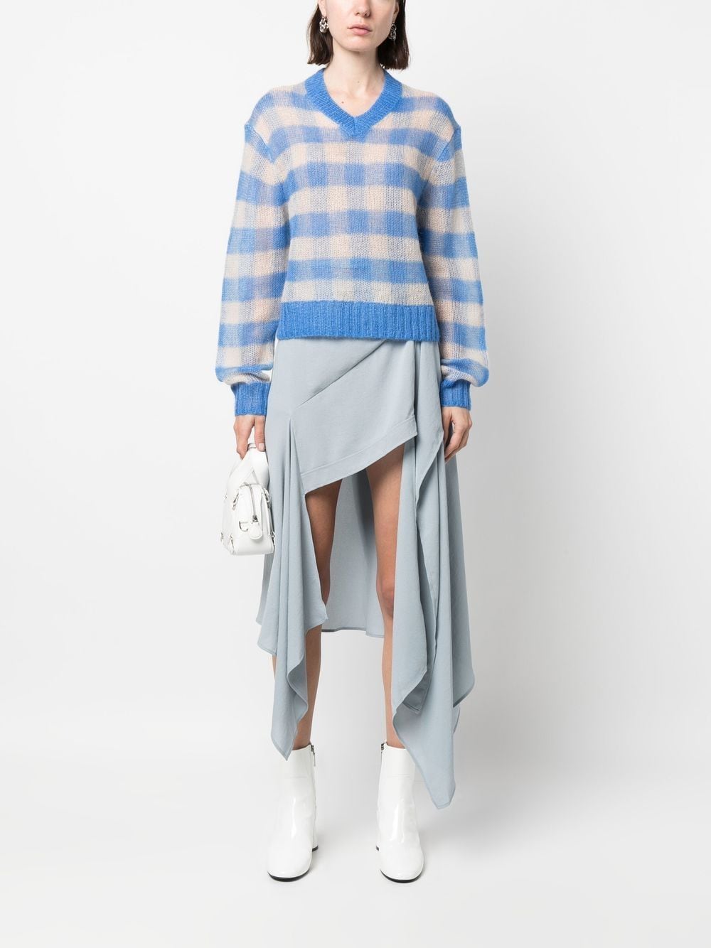 Acne Studios Trui met V-hals - Blauw