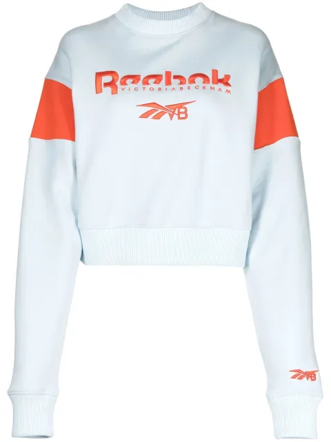 Reebok logo-print crew neck sweatshirt