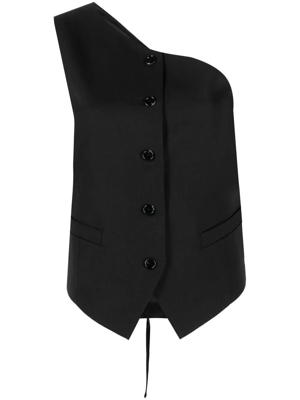 

Acne Studios asymmetrical waistcoat blouse - Black