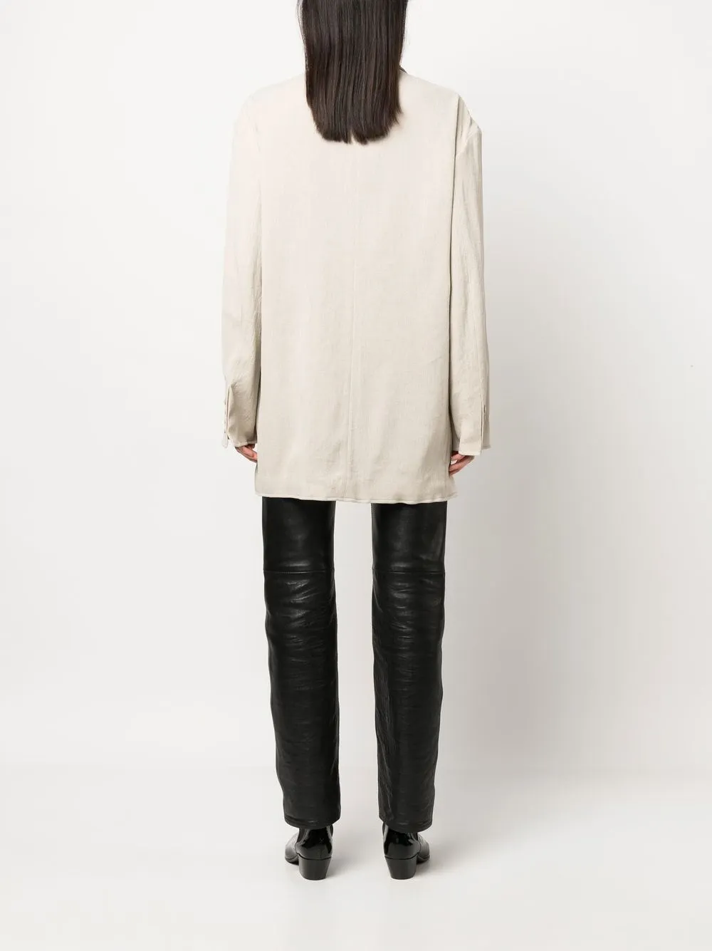 Acne Studios Single-breasted Blazer In Neutrals