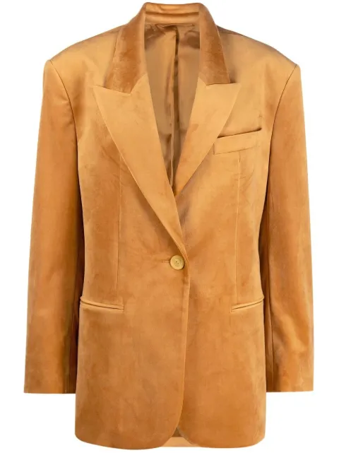 Acne Studios single-breasted velvet blazer 