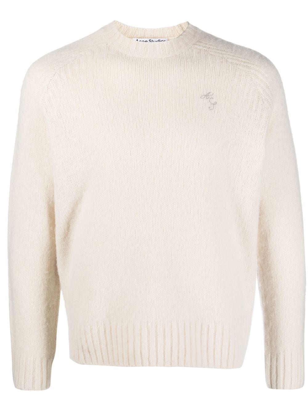 ACNE STUDIOS LOGO-EMBROIDERED KNITTED JUMPERS
