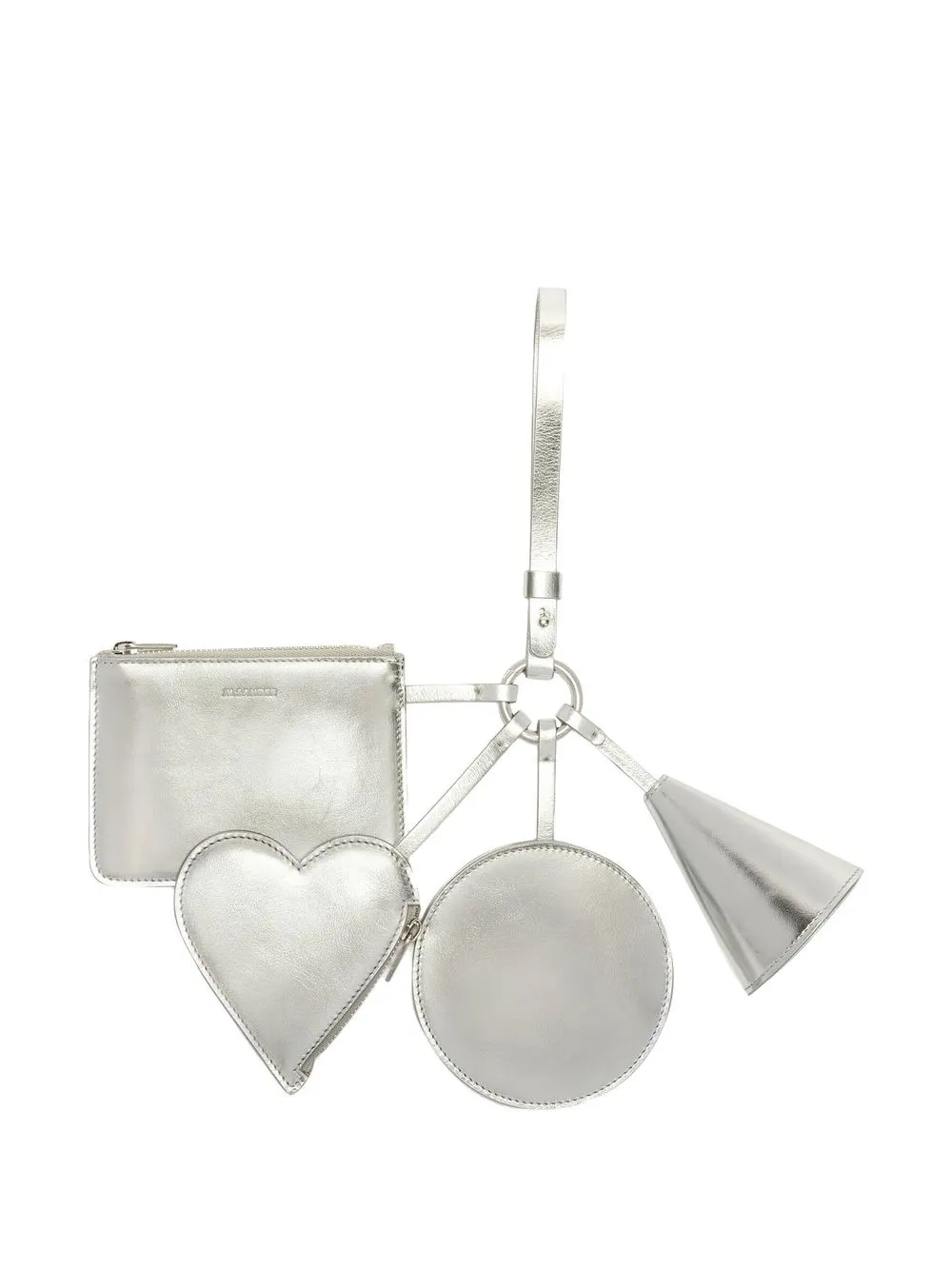 

Jil Sander leather coin-purse set - Silver