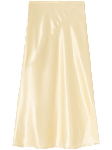 Jil Sander high-waist mid-calf skirt