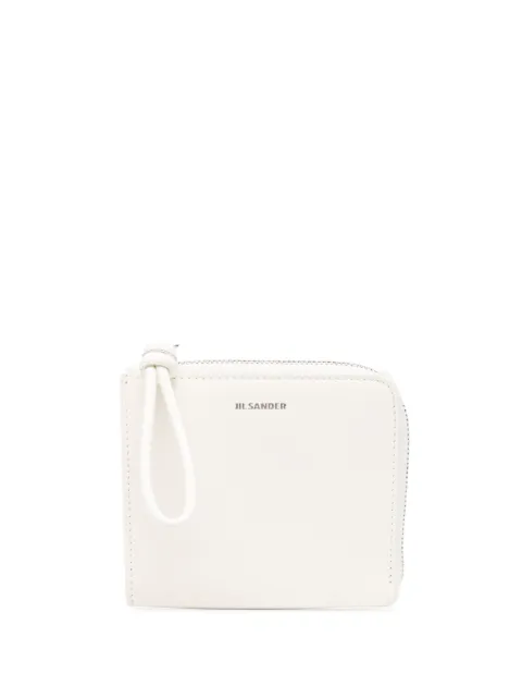 Jil Sander logo-stamp zip-up wallet