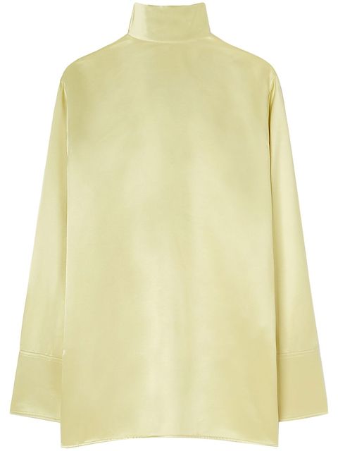Jil Sander blusa con cuello vuelto