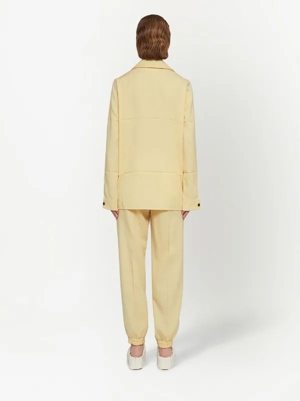 Jil Sander drawstring-fastening Waist Trousers | Yellow