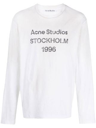 Acne Studios Logo Stockholm  print T shirt   Farfetch