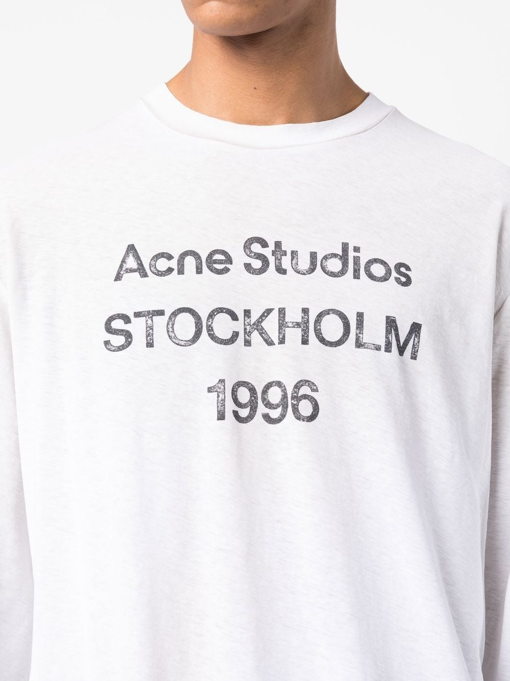Acne Studios Logo Stockholm 1996-print T-shirt - Farfetch