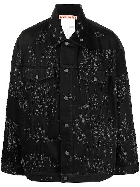Acne Studios distressed-effect denim jacket 
