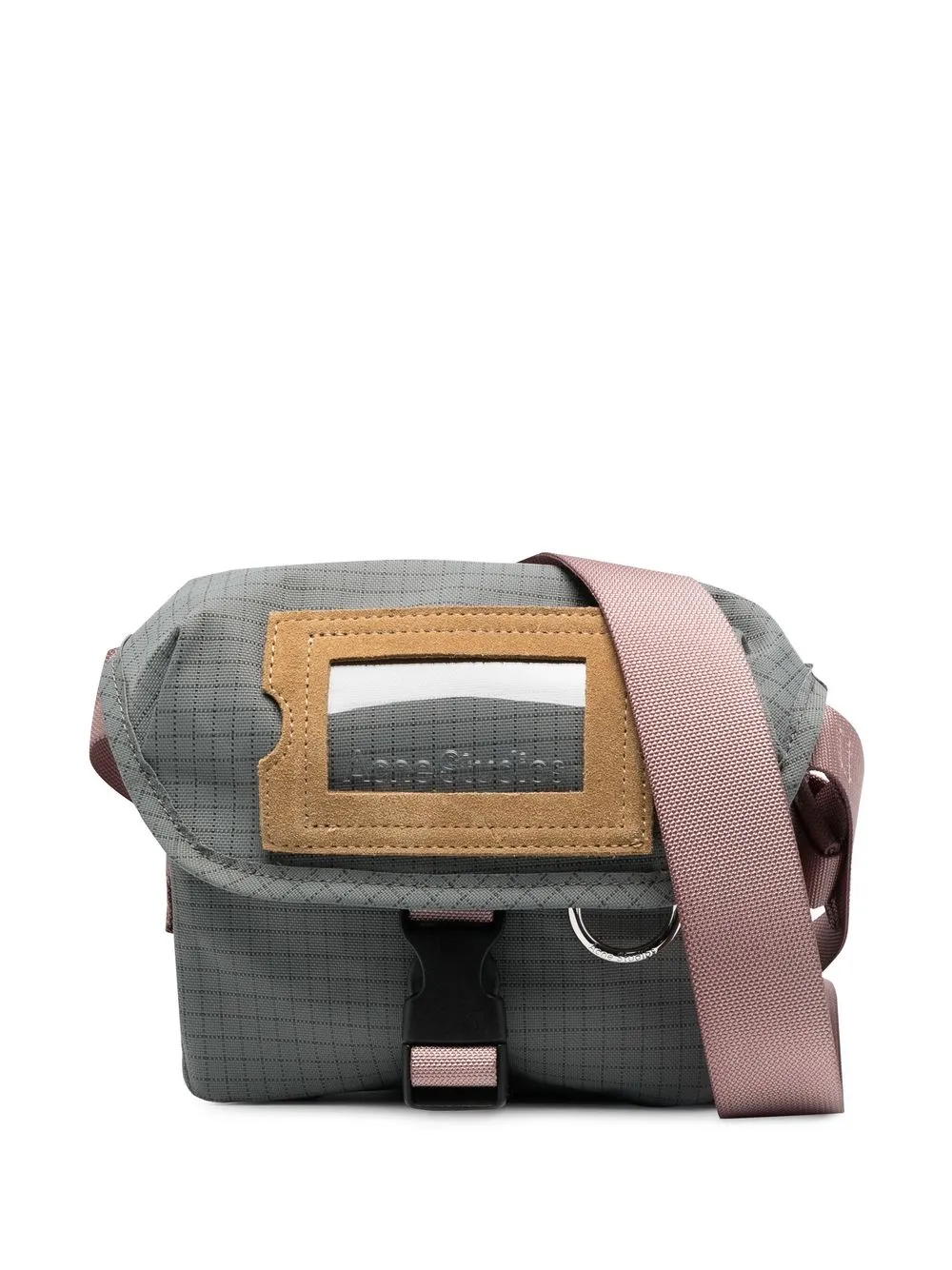 

Acne Studios logo-patch crossbody bag - Grey