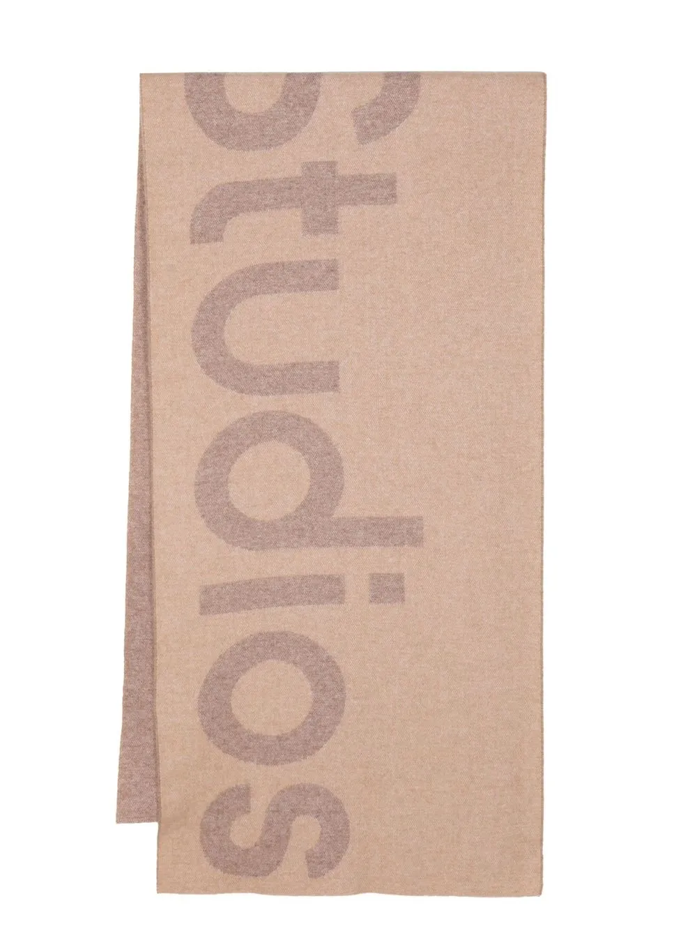 

Acne Studios bufanda tejida con logo - Marrón