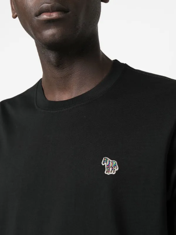 Paul Smith Zebra logo-patch T-shirt | Black | FARFETCH PH