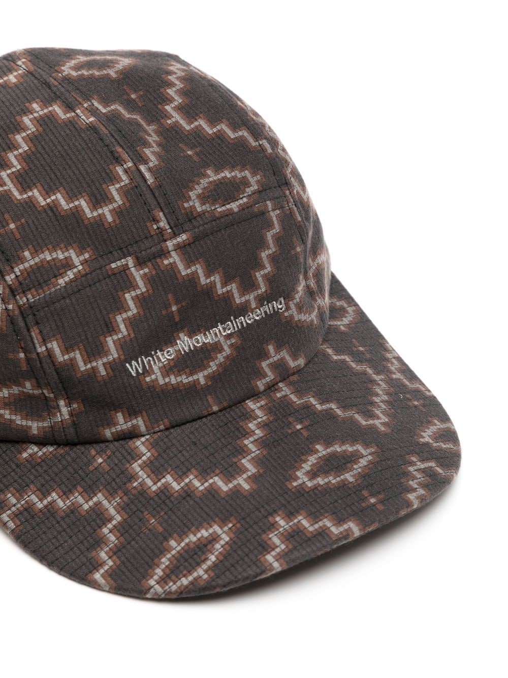 Shop White Mountaineering All-over Graphic-print Baseball Cap In Brown