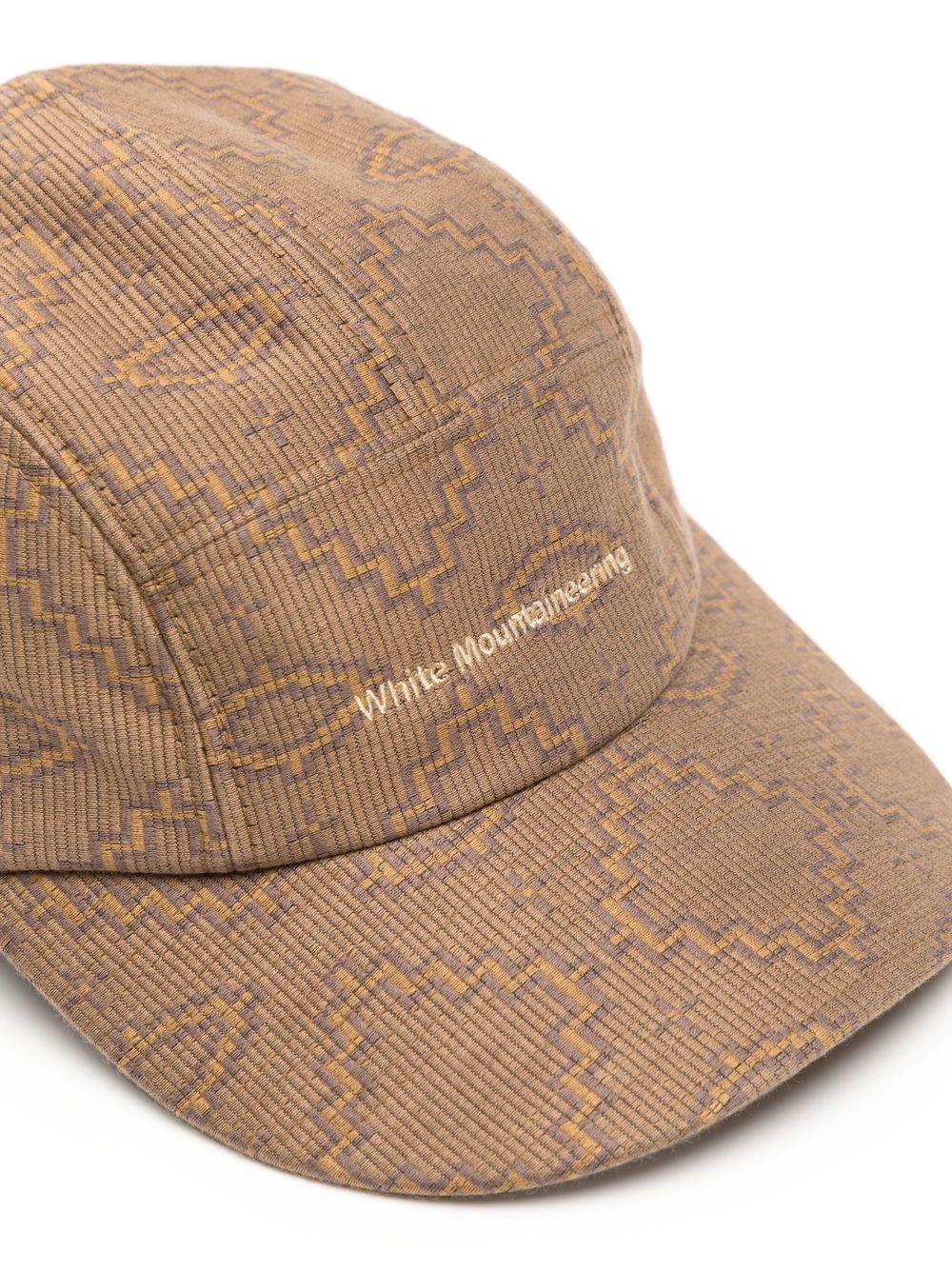 Shop White Mountaineering Embroidered-logo Detail Baseball Cap In Brown