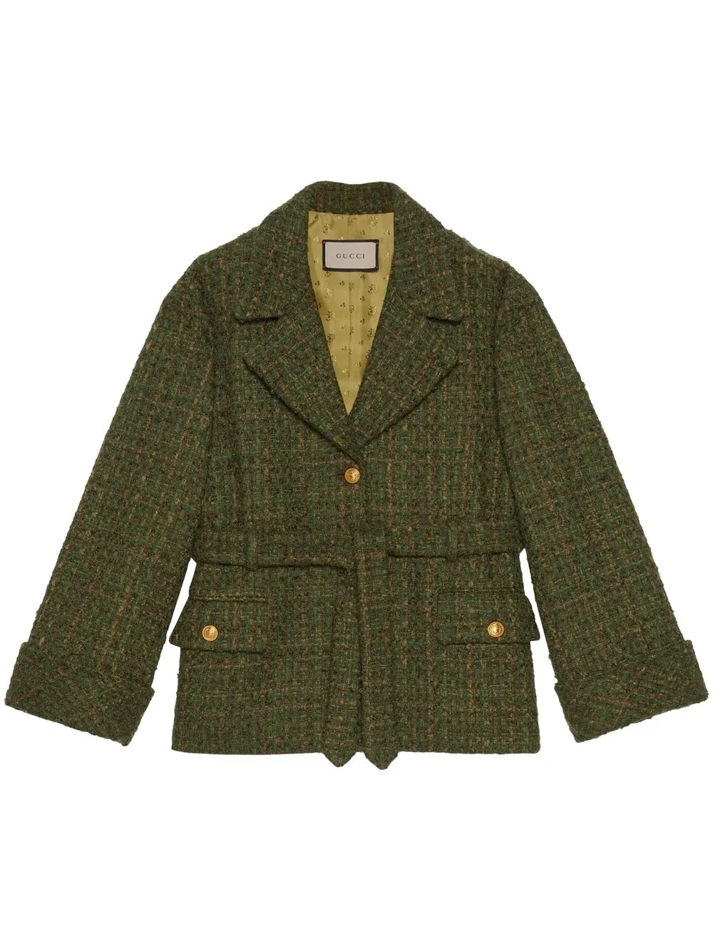 Belted tweed jacket sale