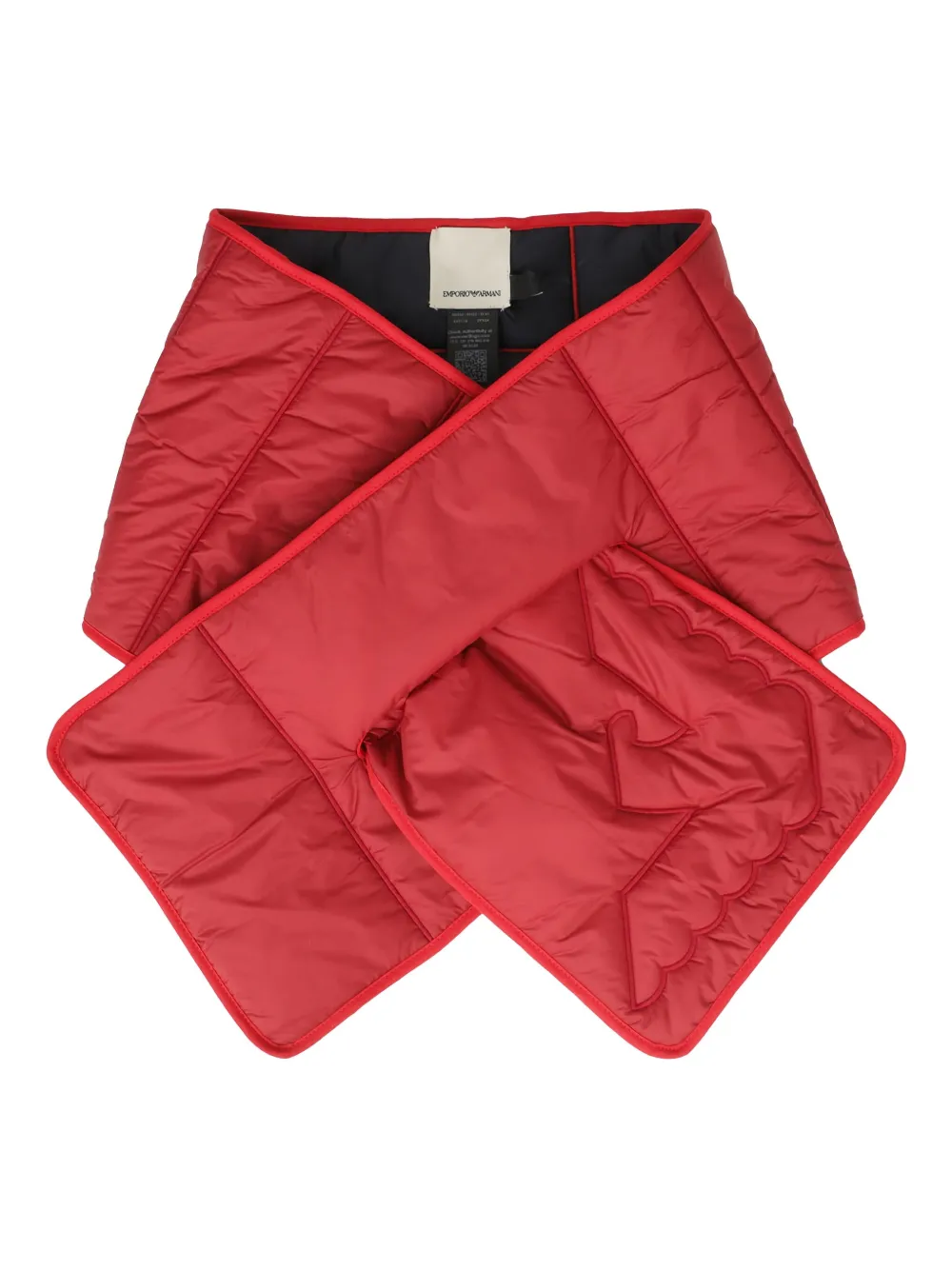 Emporio Armani Gewatteerde sjaal Rood