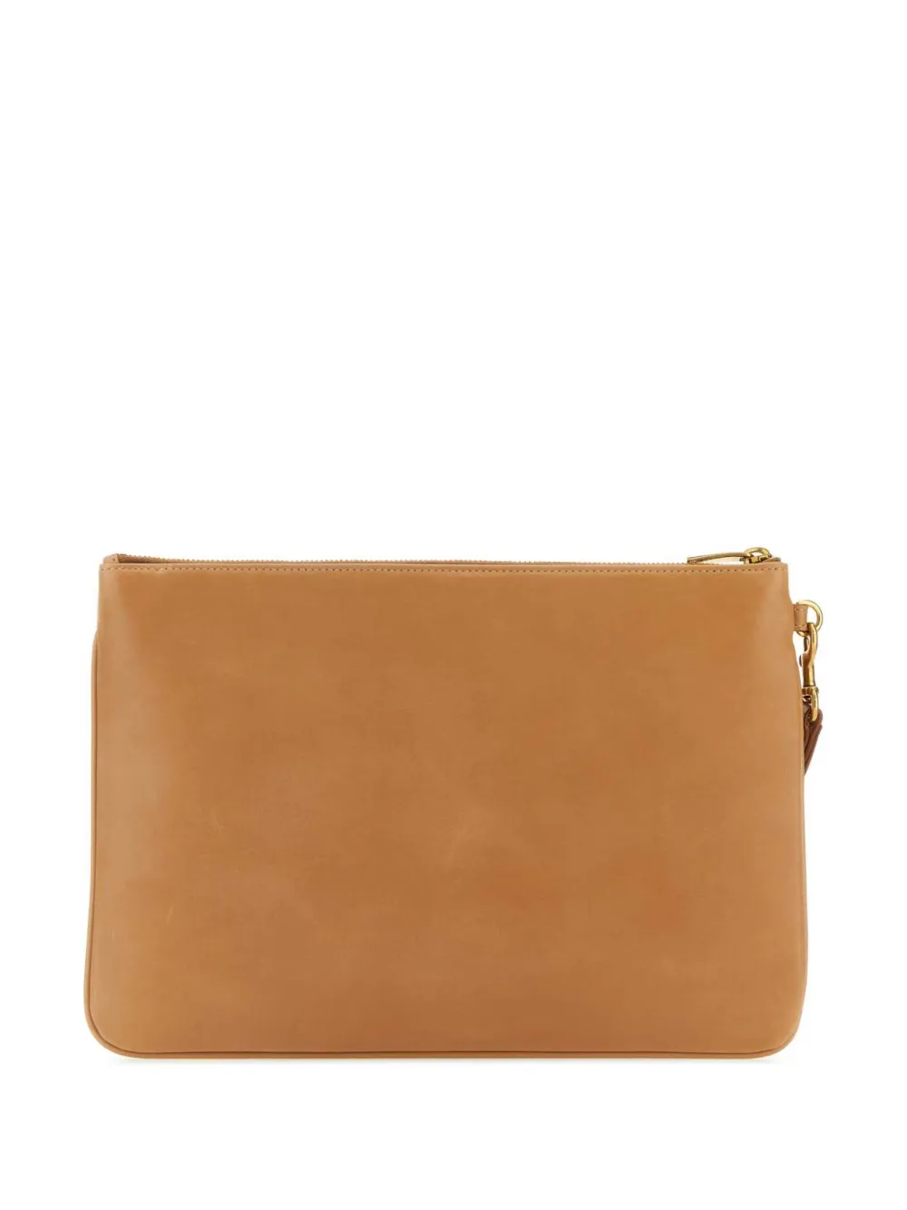 Saint Laurent Rive Gauche zipped clutch - Brown