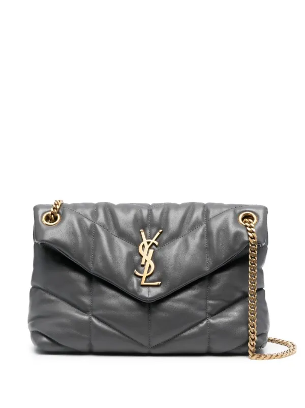 Saint Laurent Loulou Small Leather Shoulder Bag - Black