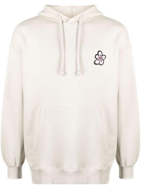 Camper floral print cotton hoodie