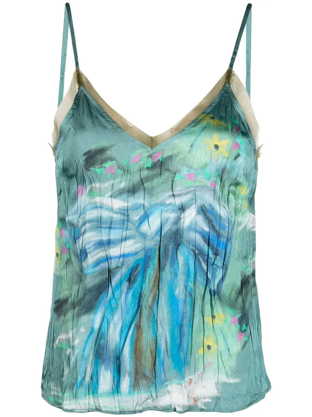 

Acne Studios bow-print vest top - Green