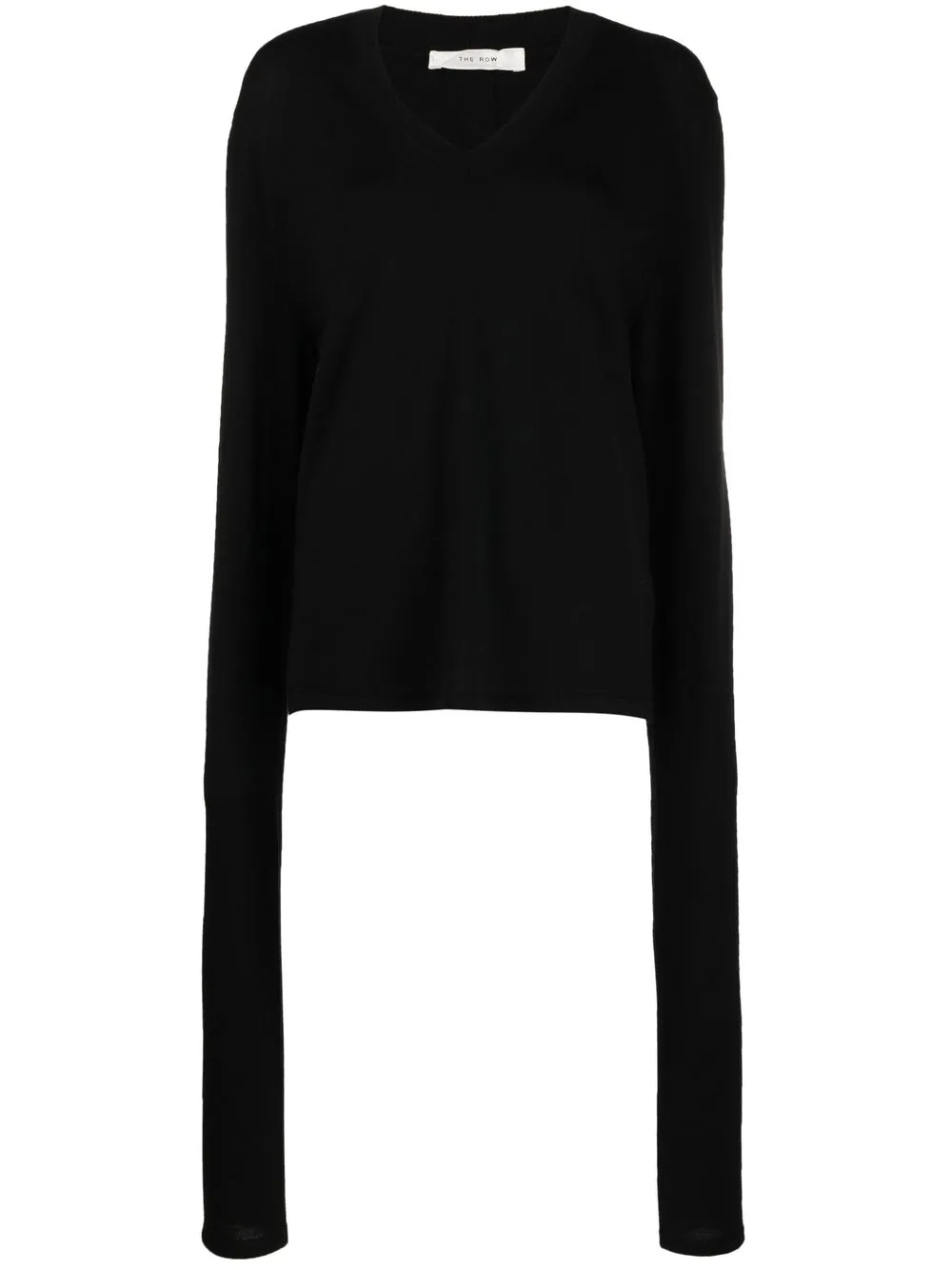 

The Row long-sleeve virgin wool jumper - Black