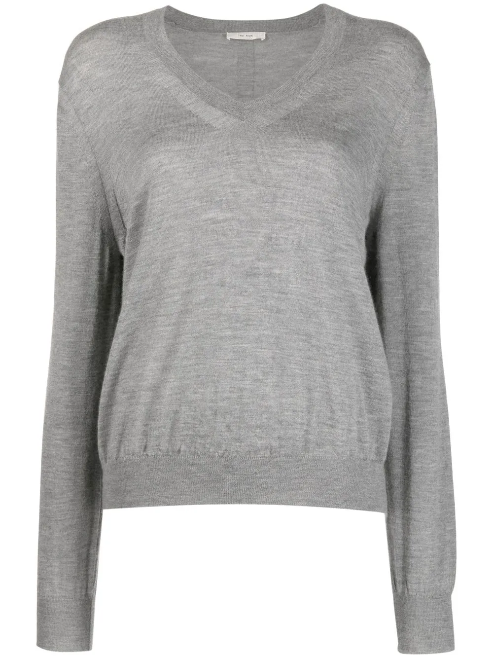 

The Row V-neck cashmere jumper - Grey