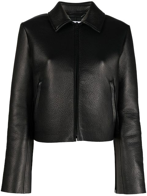 Acne Studios Cropped-Jacke aus Leder