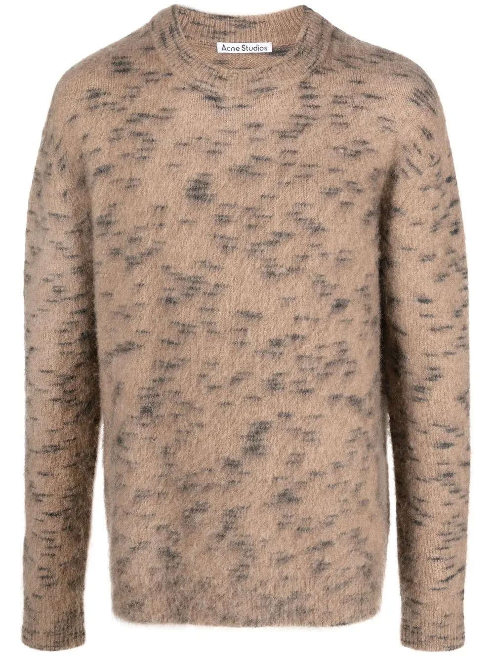 

Acne Studios brushed abstract-spots jumper - Brown