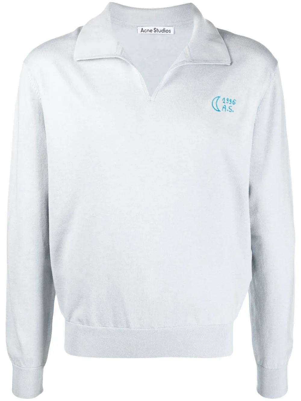 

Acne Studios sudadera con cuello italiano - Azul